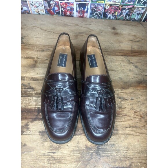 Bostonian Mens Florentine 24808 Brown Leather Tassel Loafer Shoes Size US 9 M main image 5